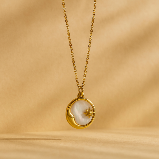 Collar Anochecer Bañado en Oro 18K – El Encanto de la Noche, en tu Cuello