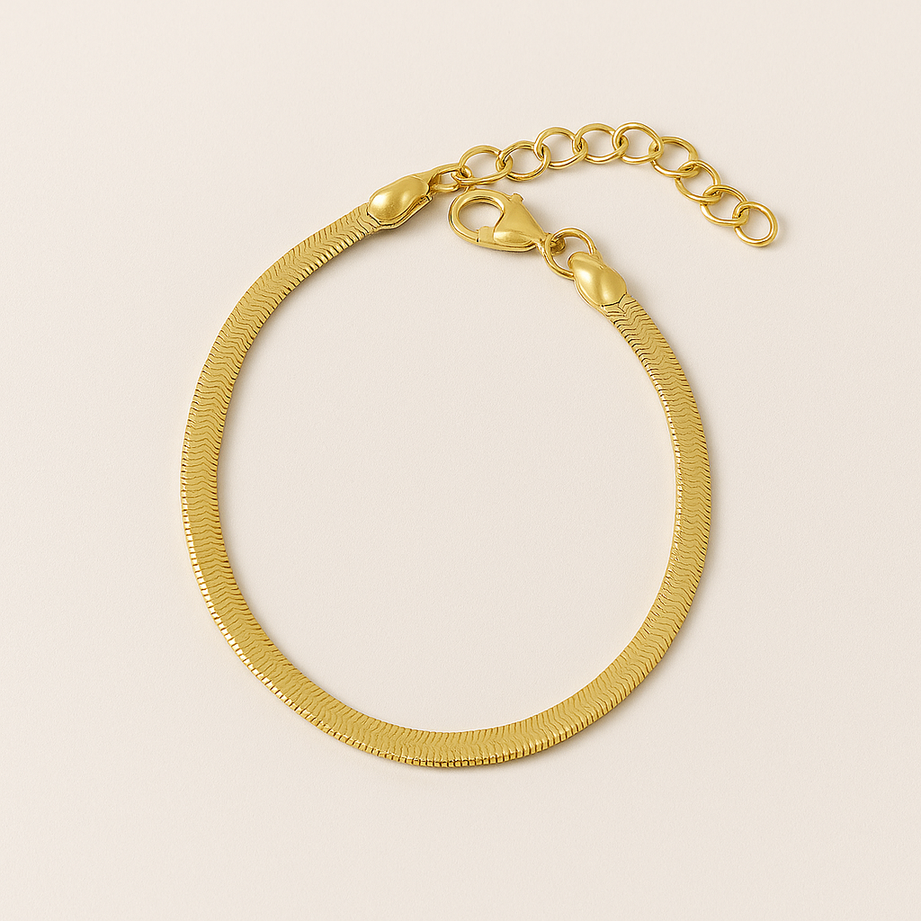 Set Elegance gold / Collar y pulsera - baño de oro 18k