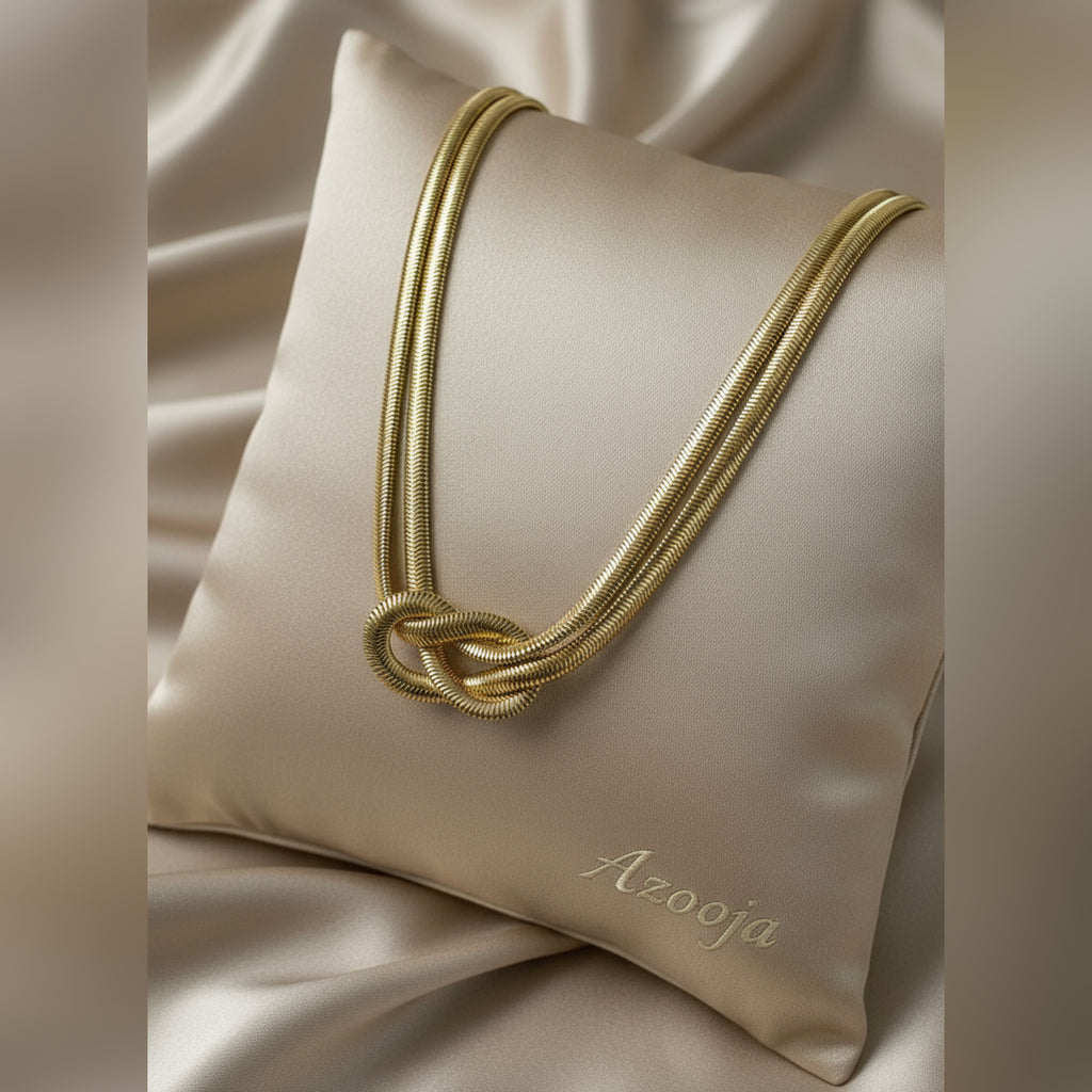 Collar Doble Entrelazado