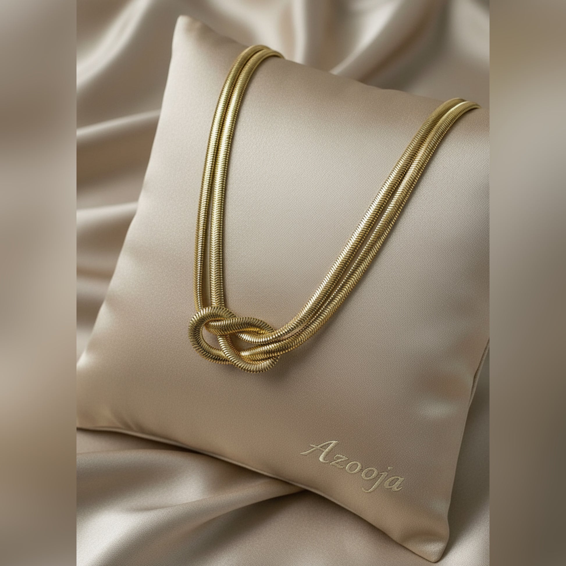 Collar Doble Entrelazado