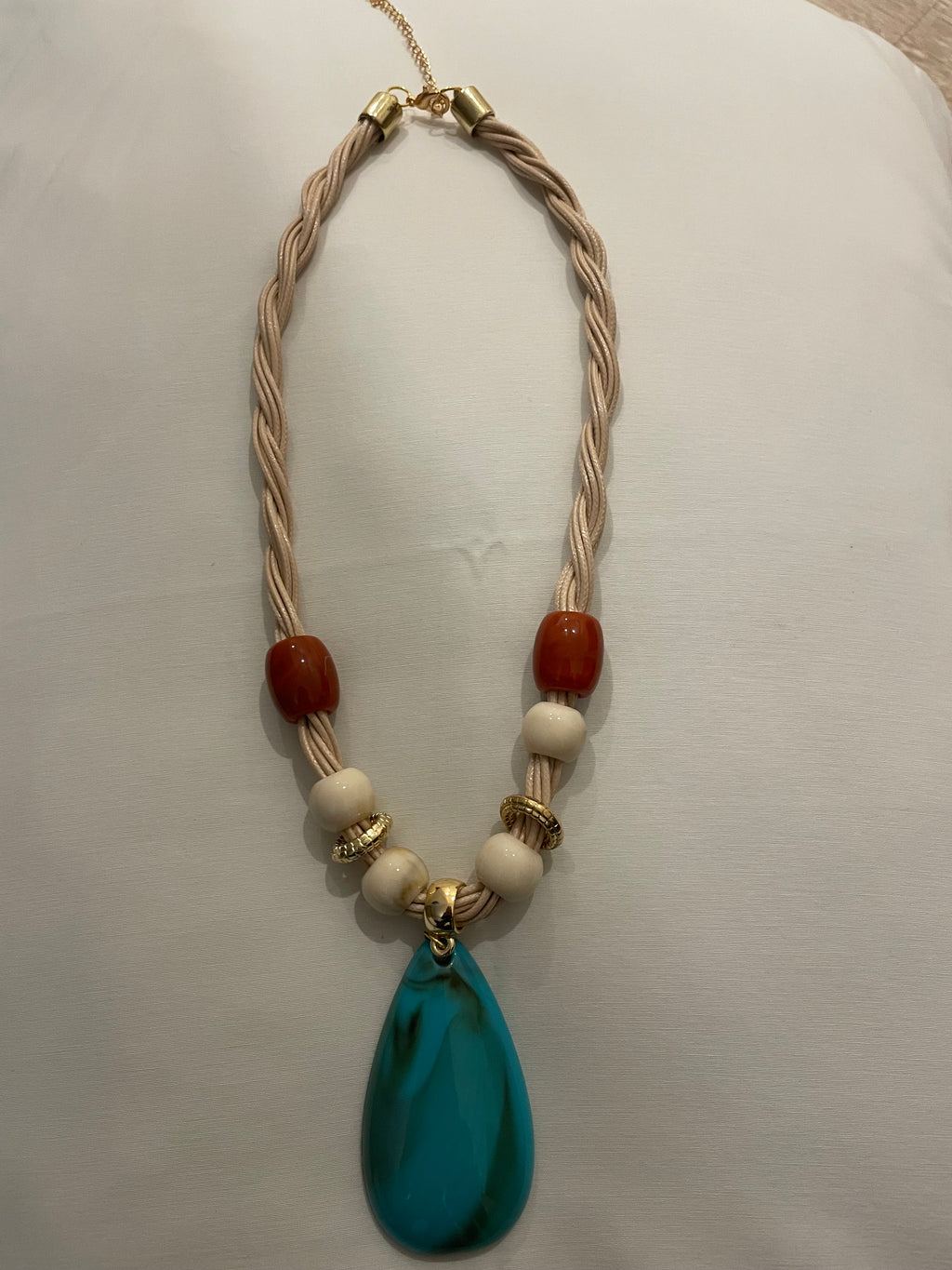 Collar Gota Turquesa del Mar